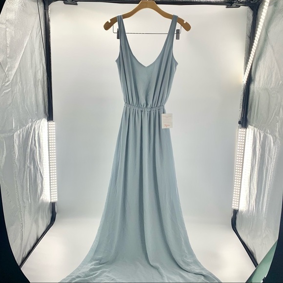 NWT Show Me Your Mumu Kendall Boho Blue‎ Maxi Dress - Picture 5 of 13